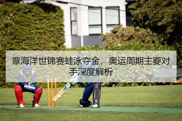 覃海洋世锦赛蛙泳夺金，奥运周期主要对手深度解析